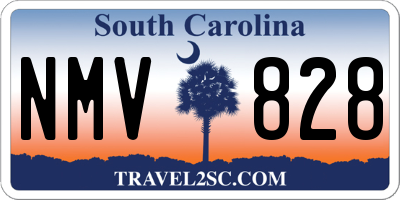 SC license plate NMV828