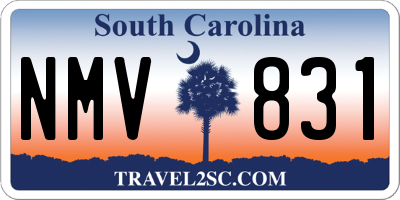 SC license plate NMV831