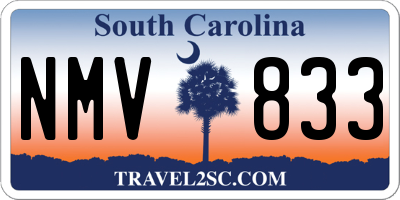 SC license plate NMV833