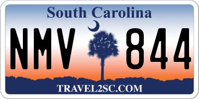 SC license plate NMV844