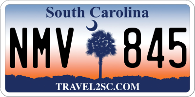 SC license plate NMV845