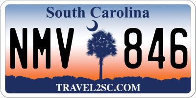 SC license plate NMV846