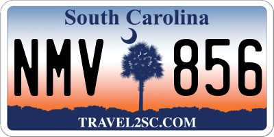 SC license plate NMV856