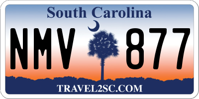 SC license plate NMV877