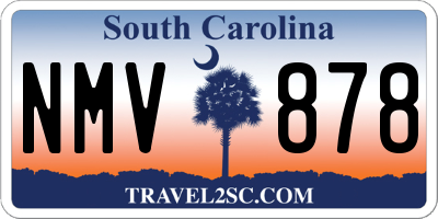 SC license plate NMV878