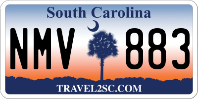 SC license plate NMV883
