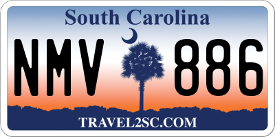 SC license plate NMV886
