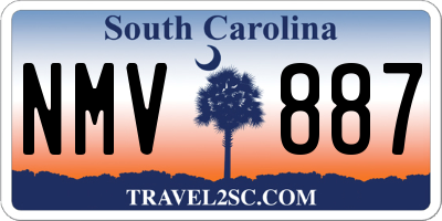 SC license plate NMV887