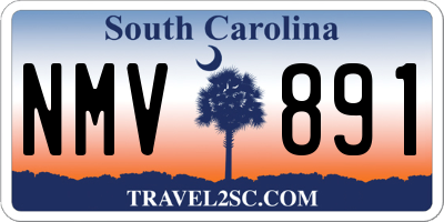 SC license plate NMV891