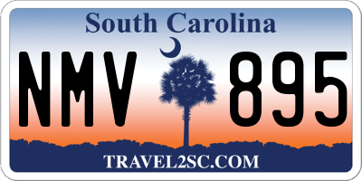 SC license plate NMV895