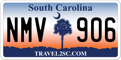 SC license plate NMV906
