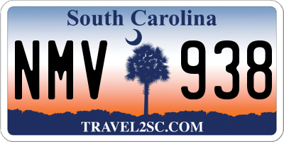 SC license plate NMV938