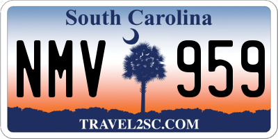 SC license plate NMV959
