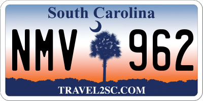 SC license plate NMV962
