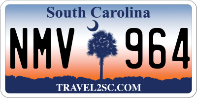 SC license plate NMV964