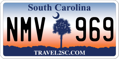 SC license plate NMV969