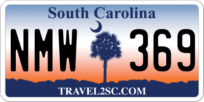 SC license plate NMW369