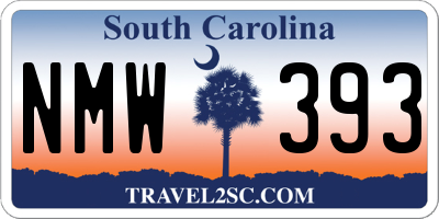 SC license plate NMW393
