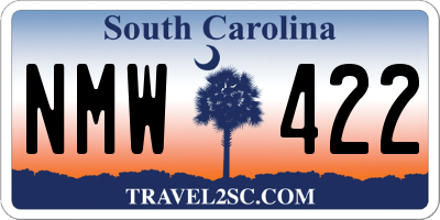 SC license plate NMW422
