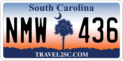 SC license plate NMW436