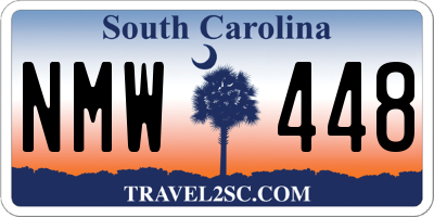 SC license plate NMW448
