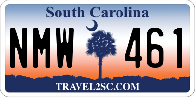 SC license plate NMW461