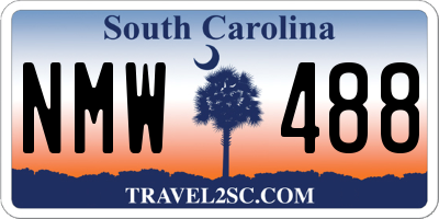 SC license plate NMW488