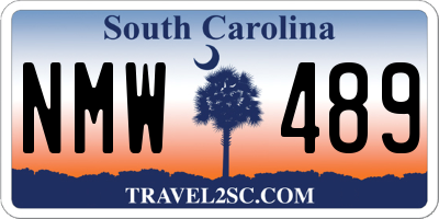 SC license plate NMW489