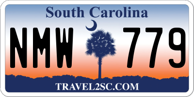 SC license plate NMW779