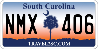 SC license plate NMX406