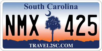 SC license plate NMX425