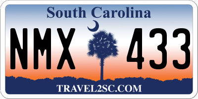 SC license plate NMX433