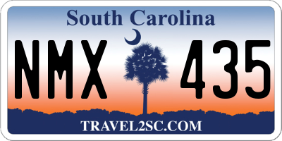 SC license plate NMX435