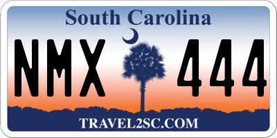 SC license plate NMX444
