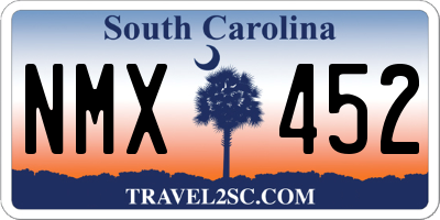 SC license plate NMX452