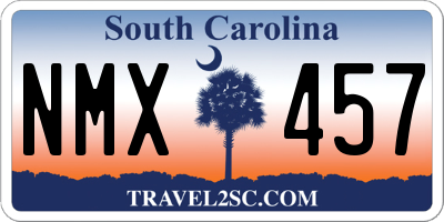SC license plate NMX457
