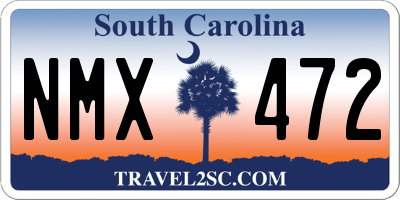 SC license plate NMX472