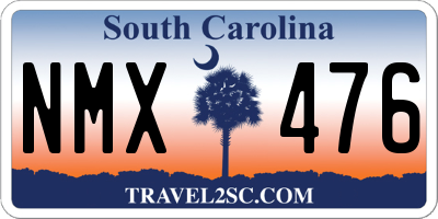 SC license plate NMX476
