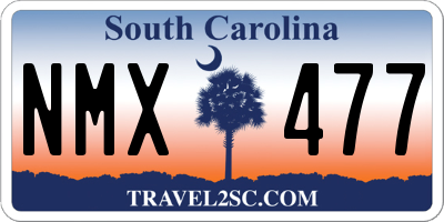 SC license plate NMX477