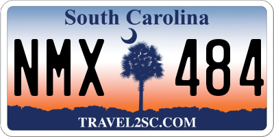 SC license plate NMX484