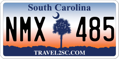 SC license plate NMX485