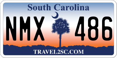 SC license plate NMX486