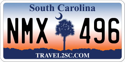 SC license plate NMX496