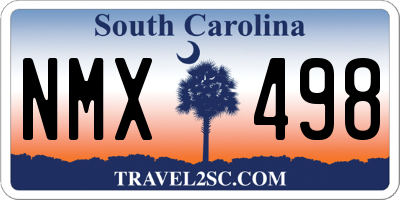 SC license plate NMX498