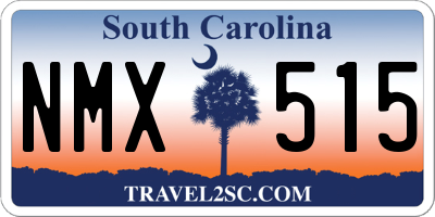 SC license plate NMX515