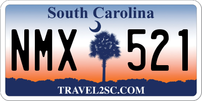 SC license plate NMX521