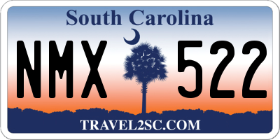 SC license plate NMX522