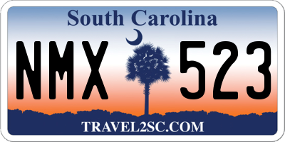 SC license plate NMX523