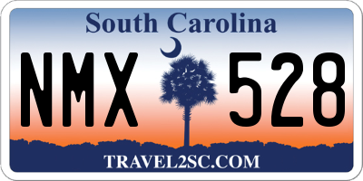 SC license plate NMX528