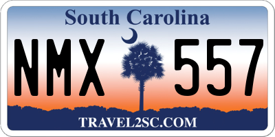 SC license plate NMX557